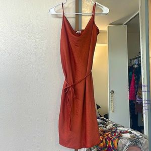 Maurice’s, small terracotta semi formal tank dress